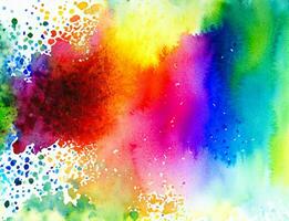 Abstract colorful watercolor for background photo