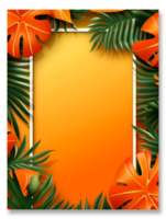 summer template poster. generative ai png