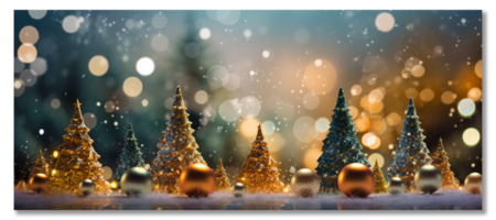 merry christmas luxury banner and elegant celebration decoration with copy space. ai generative png