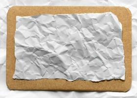 photo white crumpled paper texture background design space white tone