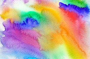 Abstract colorful watercolor for background photo