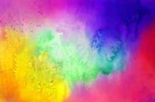 Abstract colorful watercolor for background photo