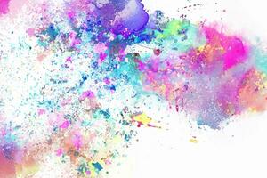 vector abstract background with a colourful watercolour splatter design photo