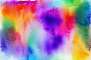 Abstract colorful watercolor for background photo