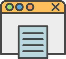 Web Browser Vector Icon Design