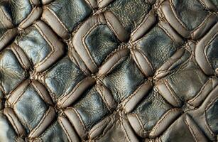 Brown leather texture background photo