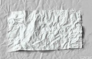 photo white crumpled paper texture background design space white tone
