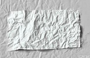 photo white crumpled paper texture background design space white tone