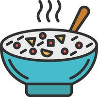 Minestrone Soup Vector Icon Design