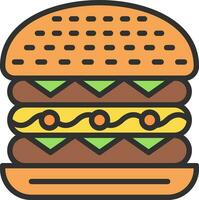 Cesar Burger Vector Icon Design