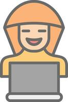 Hacker Vector Icon Design