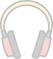 diseño de icono de vector de auriculares