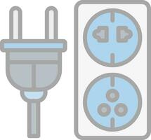 eléctrico toma de corriente vector icono diseño