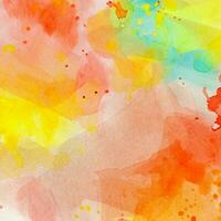 Abstract colorful watercolor for background photo