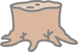 Stump Vector Icon Design