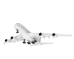 Weiß Flugzeug isoliert auf transparent Hintergrund. 3d Rendern - - Illustration png
