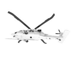 White aircraft isolated on transparent background. 3d rendering - illustration png