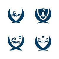 Scorpion icon and symbol vector template