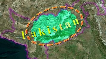Pakistan Map . video