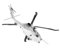 White aircraft isolated on transparent background. 3d rendering - illustration png