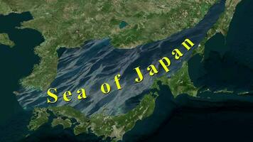 mare di Giappone carta geografica video