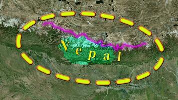 Nepal carta geografica . video