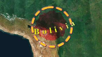 bolivia mapa . video