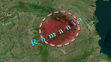 Roemenië kaart . video