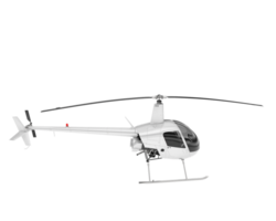 White aircraft isolated on transparent background. 3d rendering - illustration png