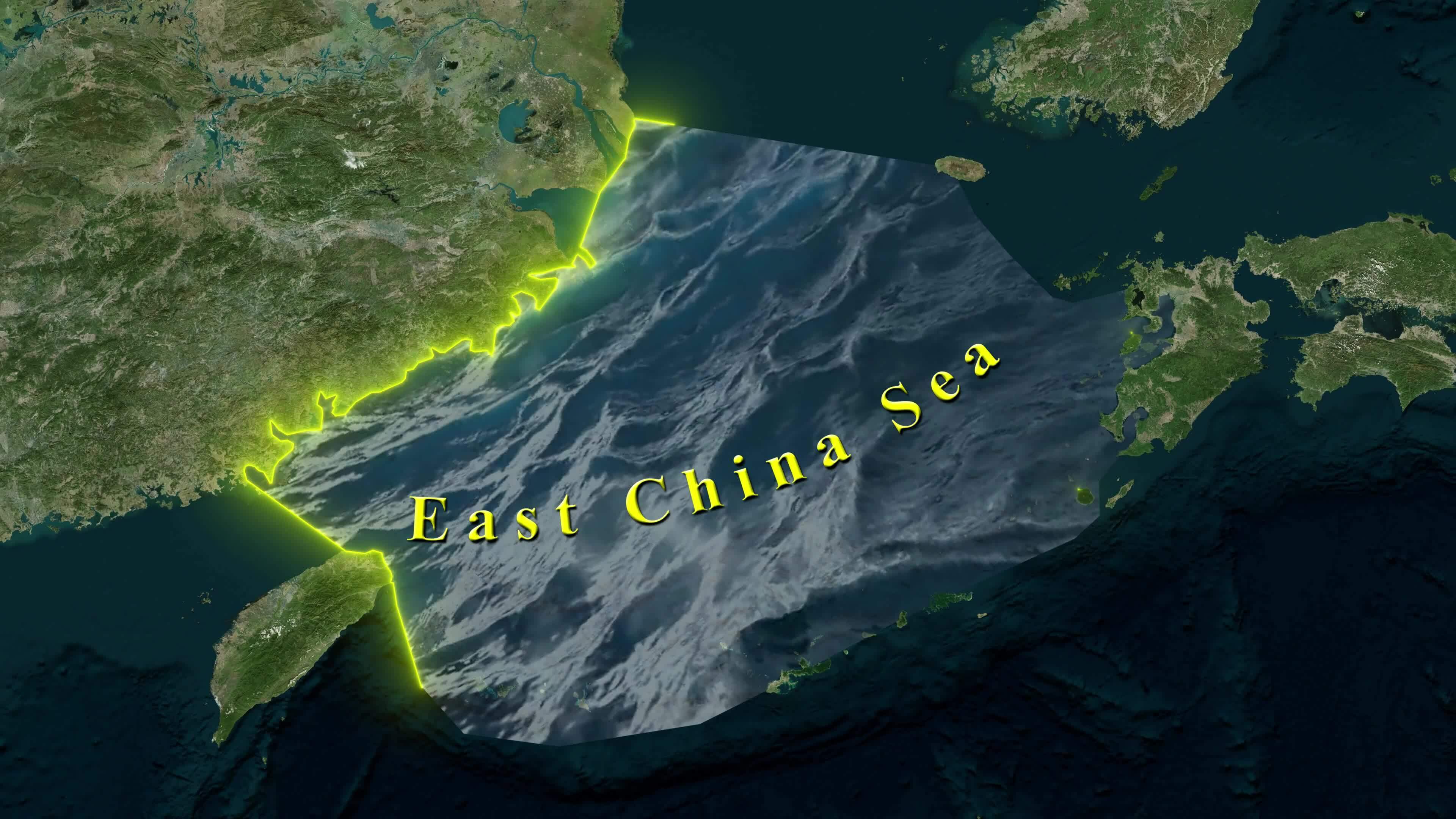 East China Sea Map 30813483 Stock Video At Vecteezy East China Sea Map Free Video 