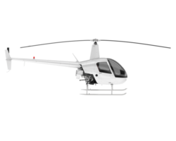 White aircraft isolated on transparent background. 3d rendering - illustration png