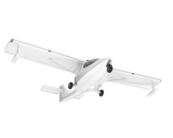 wit vliegtuig geïsoleerd Aan transparant achtergrond. 3d renderen - illustratie png