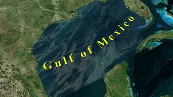 Gulf of Mexico Map video