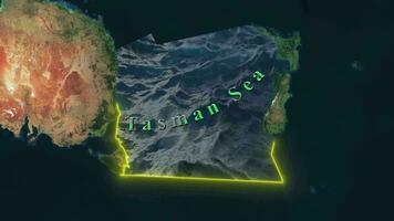 Tasman mar mapa video