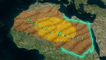 Sahara désert carte video