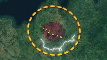 Lithuania Map . video