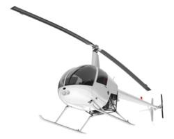 White aircraft isolated on transparent background. 3d rendering - illustration png