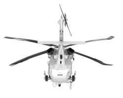 White aircraft isolated on transparent background. 3d rendering - illustration png