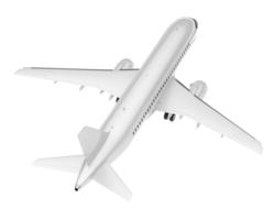 blanc avion isolé sur transparent Contexte. 3d le rendu - illustration png