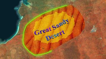 Great Sandy Desert Map video