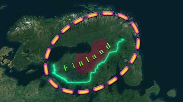 Finlandia mapa . video