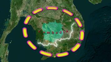 Camboja mapa . video