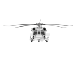 White aircraft isolated on transparent background. 3d rendering - illustration png