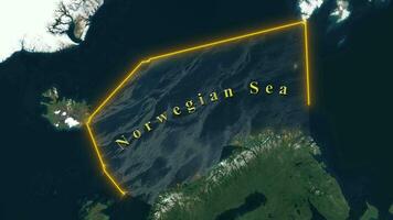 Norwegian Sea Map video