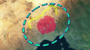 Nigeria carta geografica . video