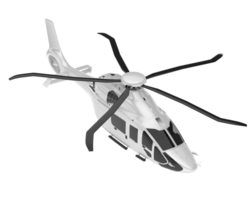 White aircraft isolated on transparent background. 3d rendering - illustration png