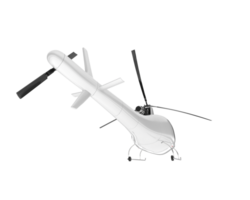 White aircraft isolated on transparent background. 3d rendering - illustration png