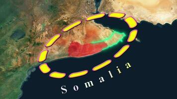 Somalia mapa . video