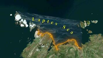 laptev mare carta geografica video