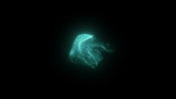 Abstract modern minimalism motion design with a particle background. video